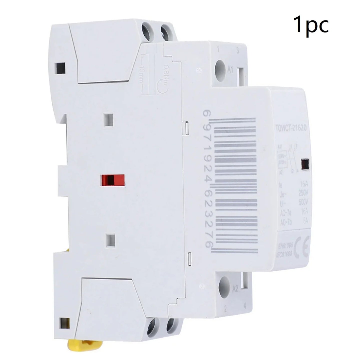Household Industrial AC Contactor 220V 16A 2P Small Energy-Saving AC Contactor Rail Type Modular Peaceful Pleasures Health and Wellness 1pc