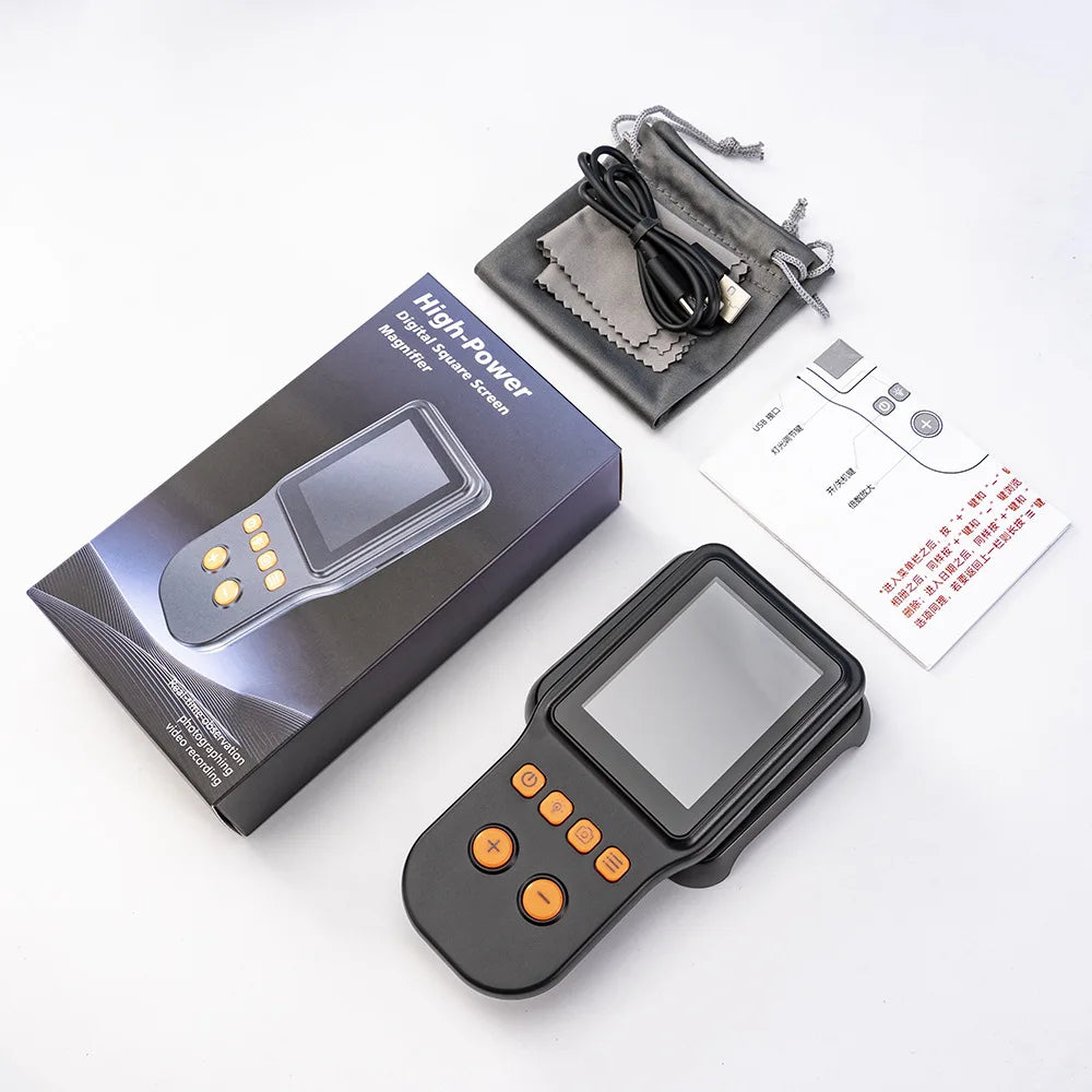 Digital Electronic Microscope Autofocus with 500X Zoom Magnifying 2.8Inch Screen for Coin Microscopio Windows/mac Peaceful Pleasures Health and Wellness black