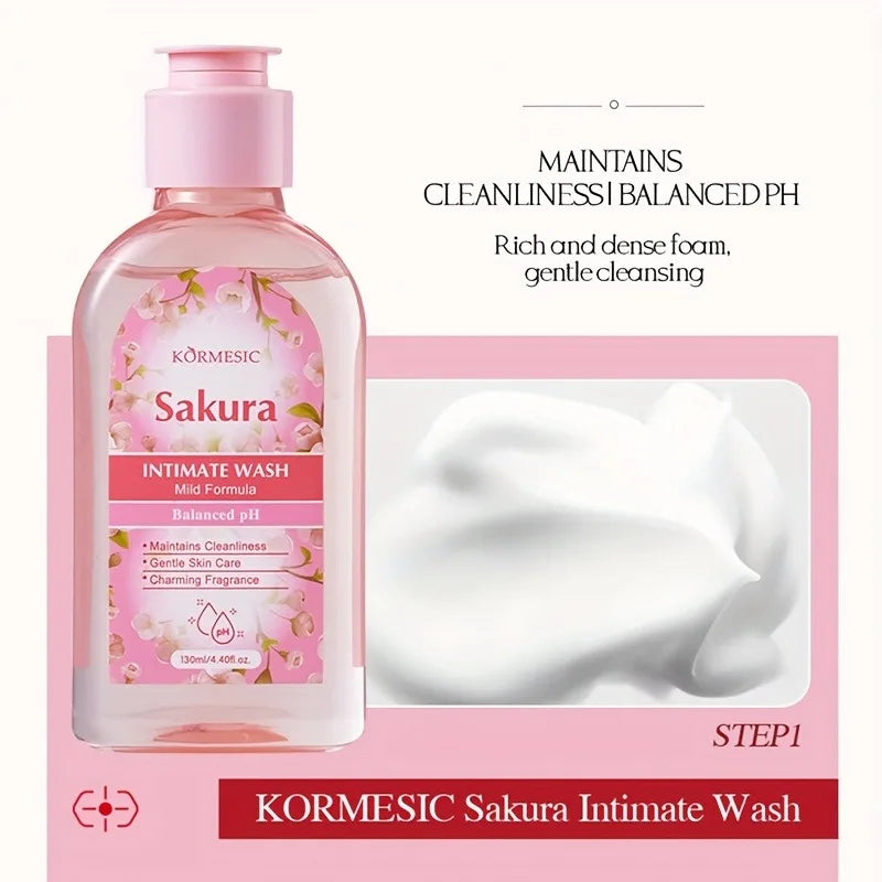 Sakura Women's Intimate Care 5-Piece Set – Cleanse & Refresh