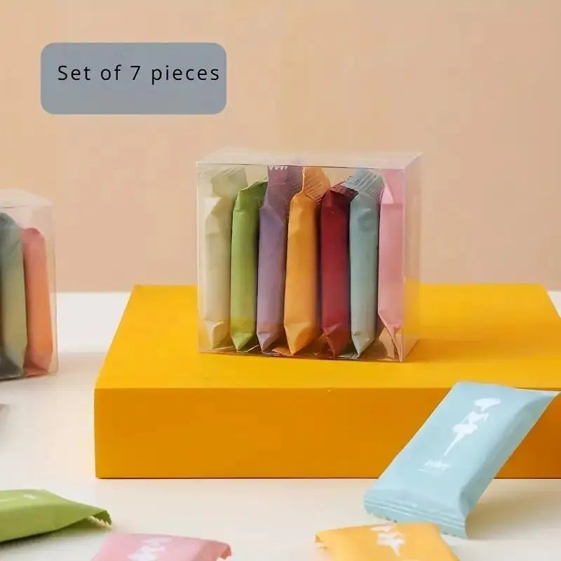 One-time Compressed Towel Washcloth Thickens the Cotton Bath Towel Travel Clean Face Independent Packing Portable Face Towel Peaceful Pleasures Health and Wellness 7PCs