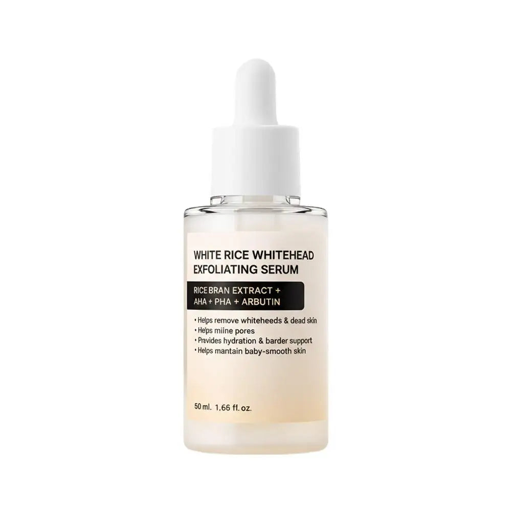 Exfoliating Serum Duo 50ml Korean Serum Drops White Rice Whitehead Black Rice Blackhead Essence Help Remove Blackheads Dead Skin Peaceful Pleasures Health and Wellness white rice