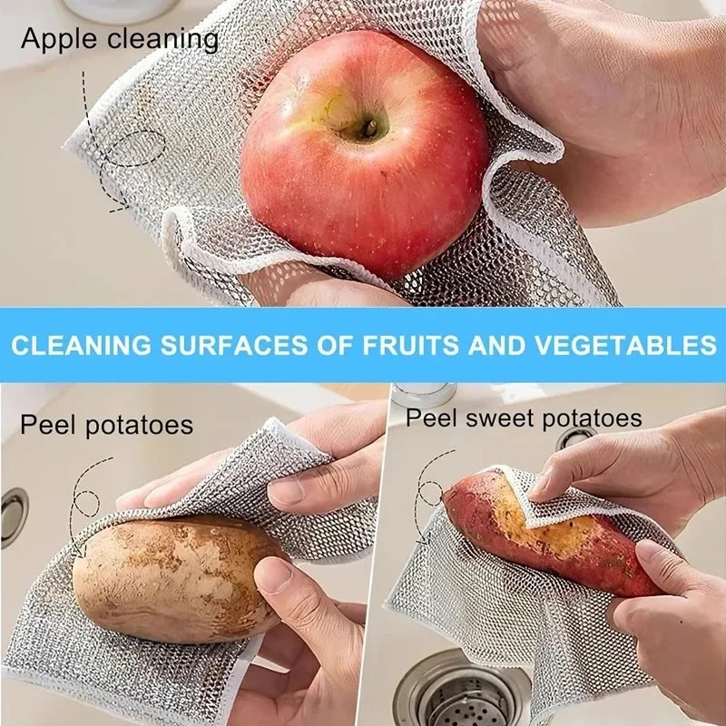 Microfiber Kitchen Cleaning Cloths | 20x20cm Multi-Pack Rags