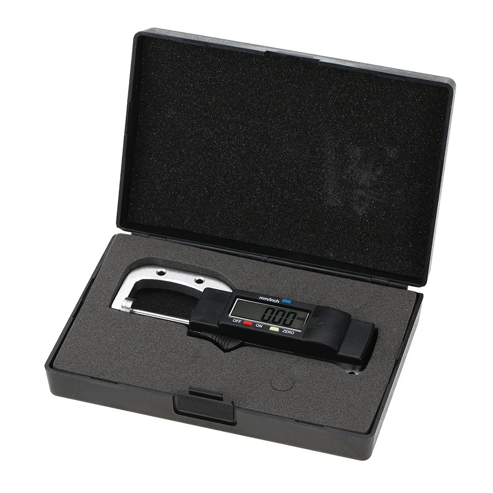 Digital Thickness Gauge Horizontal Type Electronic Digital Display Caliper Thickness Gauge Measuring Tool 0-25mm Thickness Gauge Peaceful Pleasures Health and Wellness