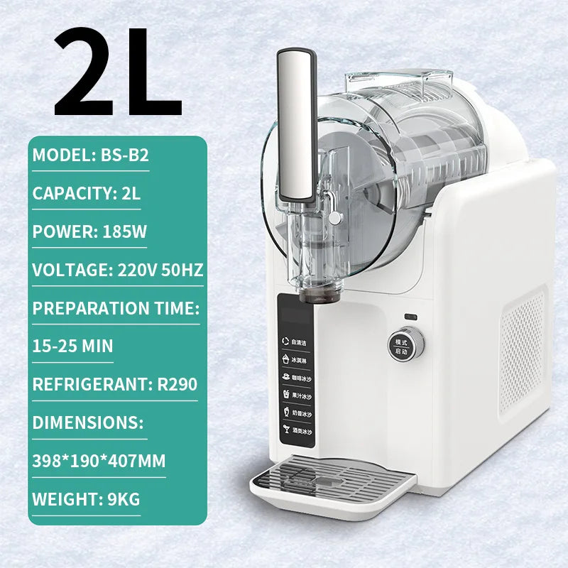 2-in-1 Soft-Serve Ice Cream & Smoothie Maker 2L 185W 220V