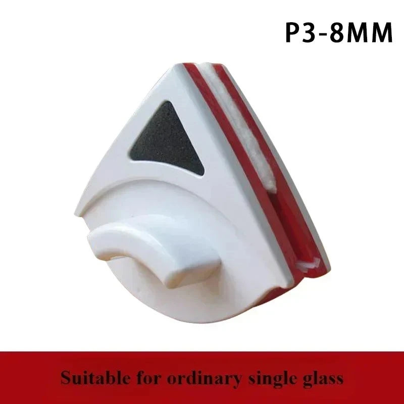 Powerful Magnetic Window Cleaner Dual Sided 2025 High Efficiency Glass Cleaning Durable Reusable Clean Cotton for Home Peaceful Pleasures Health and Wellness Red-3-8mm