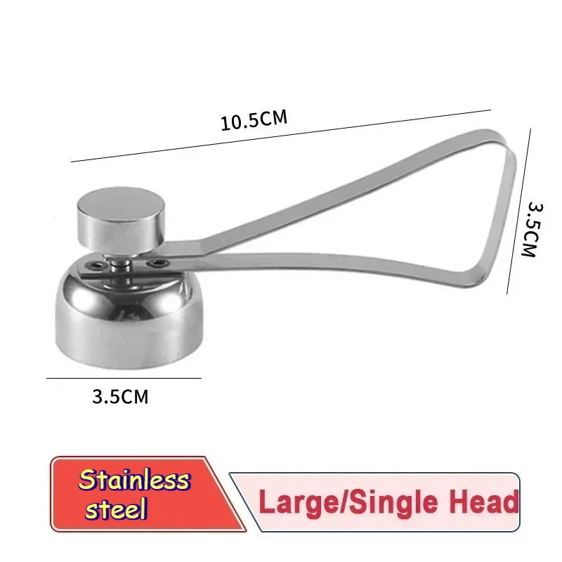 Stainless Steel Dual Head Egg Opener & Cutter Kitchen Tool