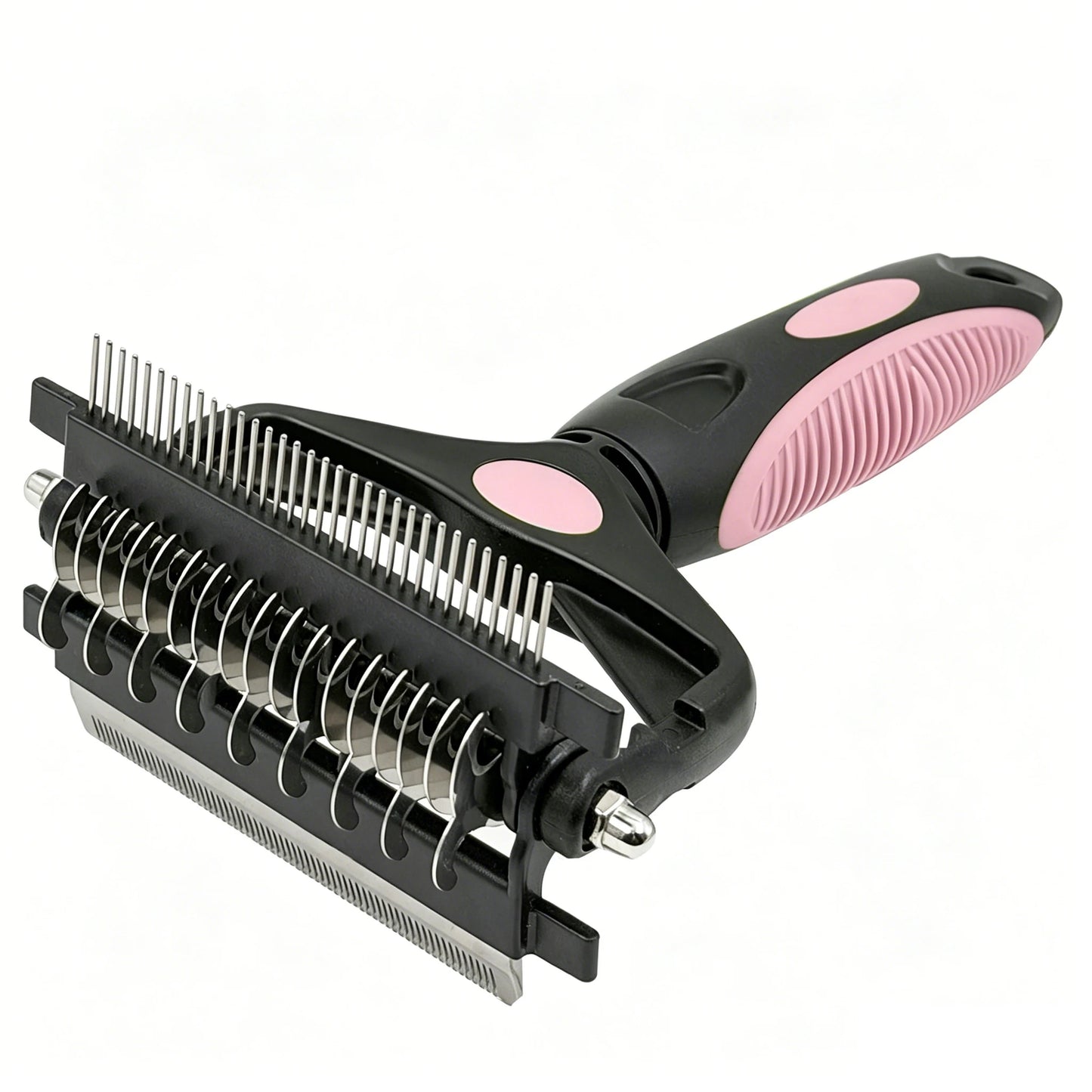 3-in-1 Dog Grooming Brush – Deshedding & Dematting Comb