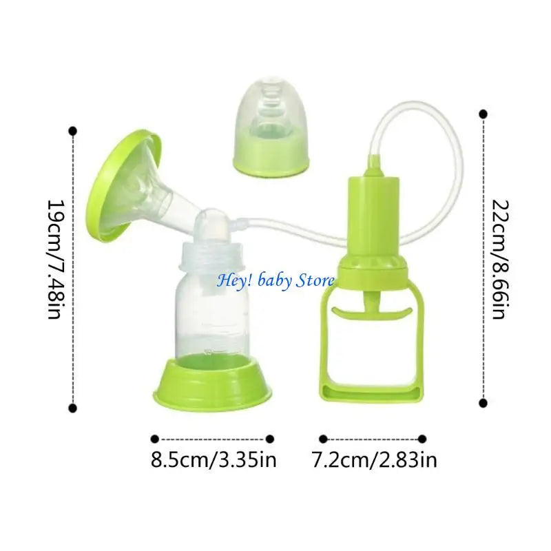 Manual Breast Pump with Bottle – BPA Free, Strong Suction