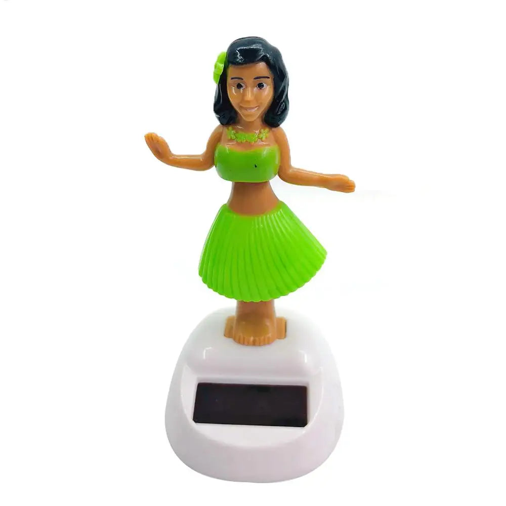 Car Decoration Dancing Doll Car Accessories Solar Power Toy Shaking Head Hawaii Swinging Animated Girl Car Ornament Car-styling Peaceful Pleasures Health and Wellness C