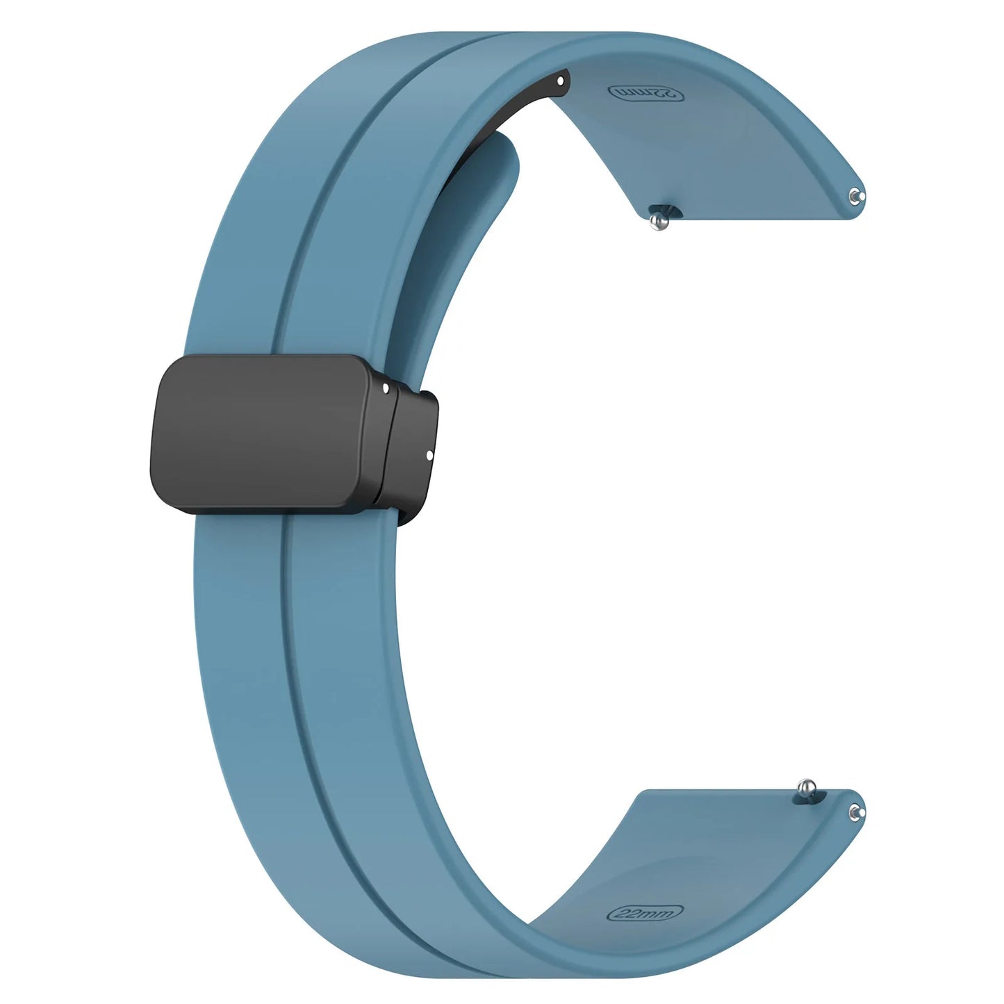Silicone Watch Band 20mm 22mm – Xiaomi Samsung Huawei Strap Peaceful Pleasures Health and Wellness M Blue 20MM
