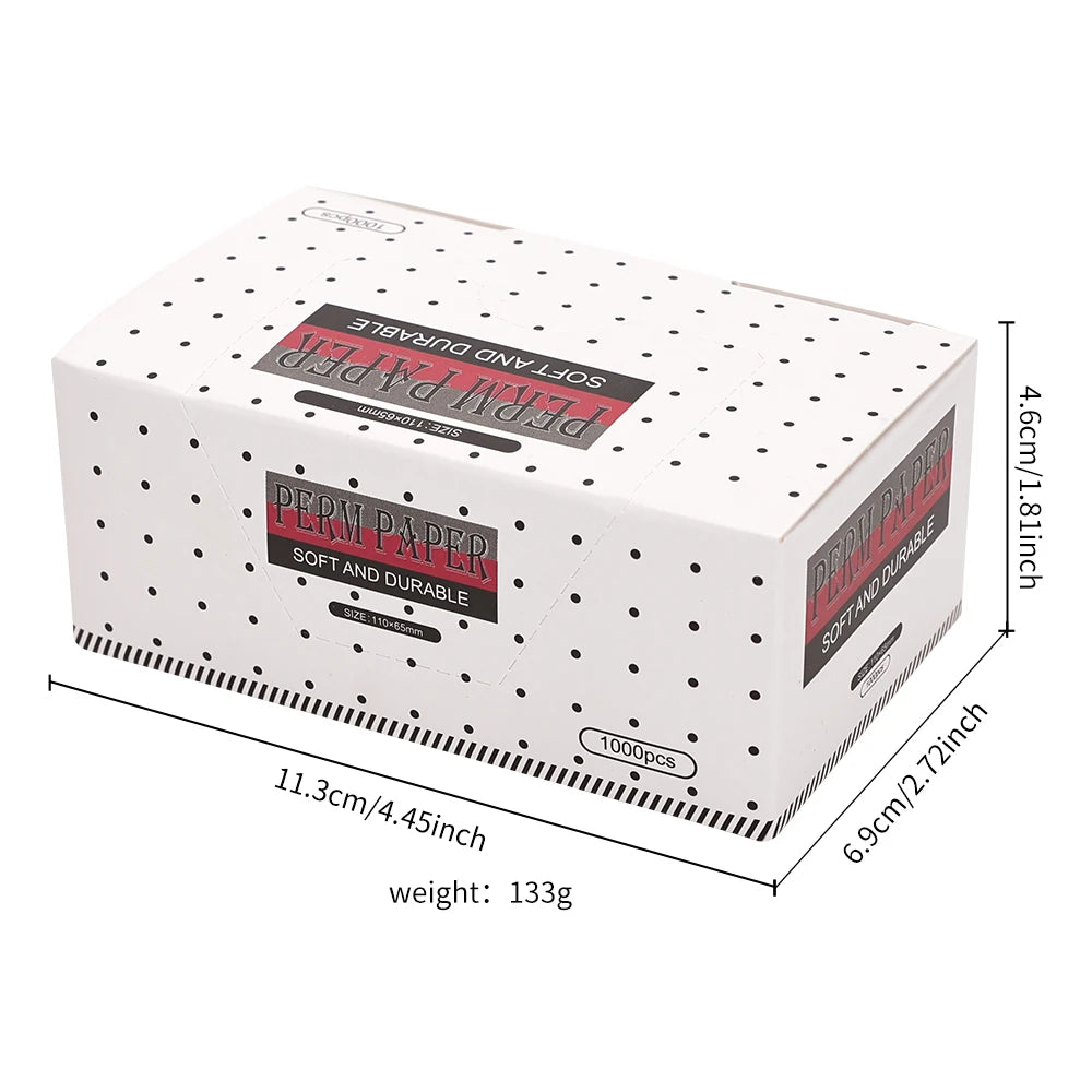 1000sheet /Box Ultra Thin Hair Perm Paper Mesh Breathable Perming Paper Hairdressing Tool Hair Dyeing Highlight Salon Perm Paper Peaceful Pleasures Health and Wellness S