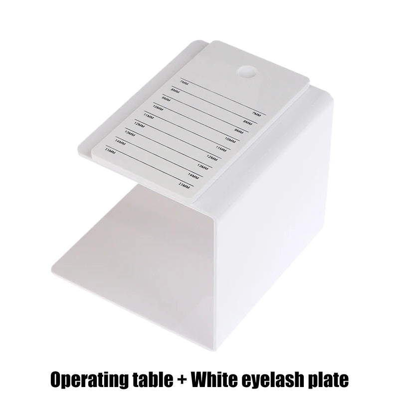 Eyelash Pillow Console Eyelash Extension Stand Tool Professional Reusable Convenient Portable Console Eyelash Pad Glue Holder Peaceful Pleasures Health and Wellness White