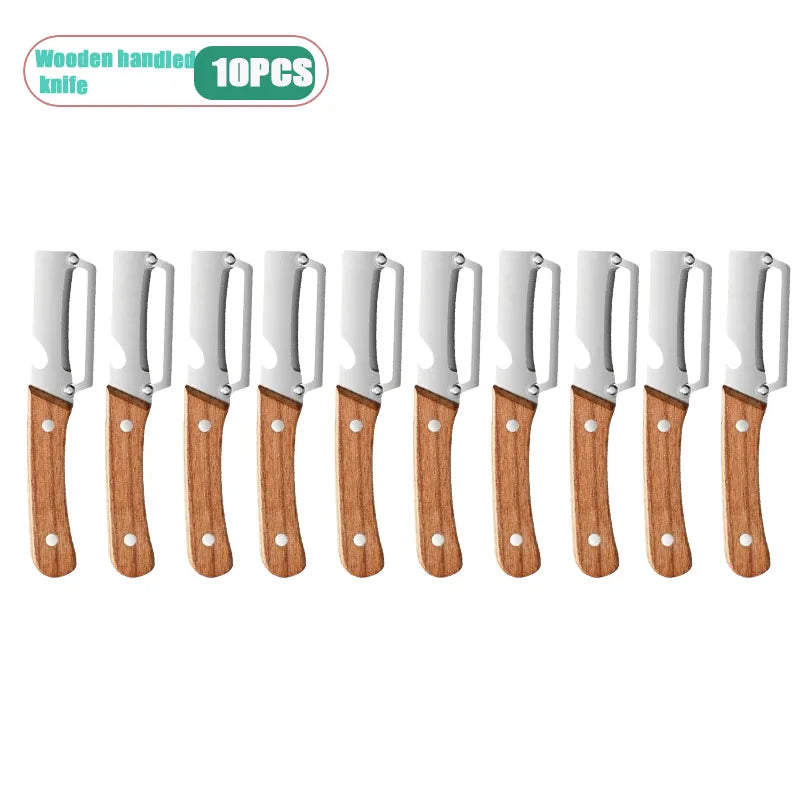 10-Pack Heavy Duty Stainless Steel Peeler Set – Fruit & Veg