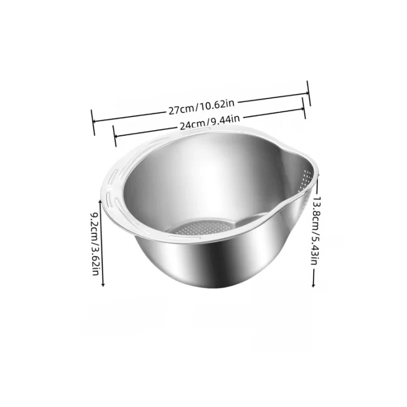 Stainless Steel Rice & Vegetable Washing Basket Strainer
