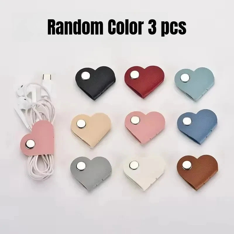 10/5/3 Pcs Charge Cable Protectors Travel Data Cord Clip Decoration Earphone Charging Cables Storage Buckle Cable Organizer Peaceful Pleasures Health and Wellness random color 3pcs