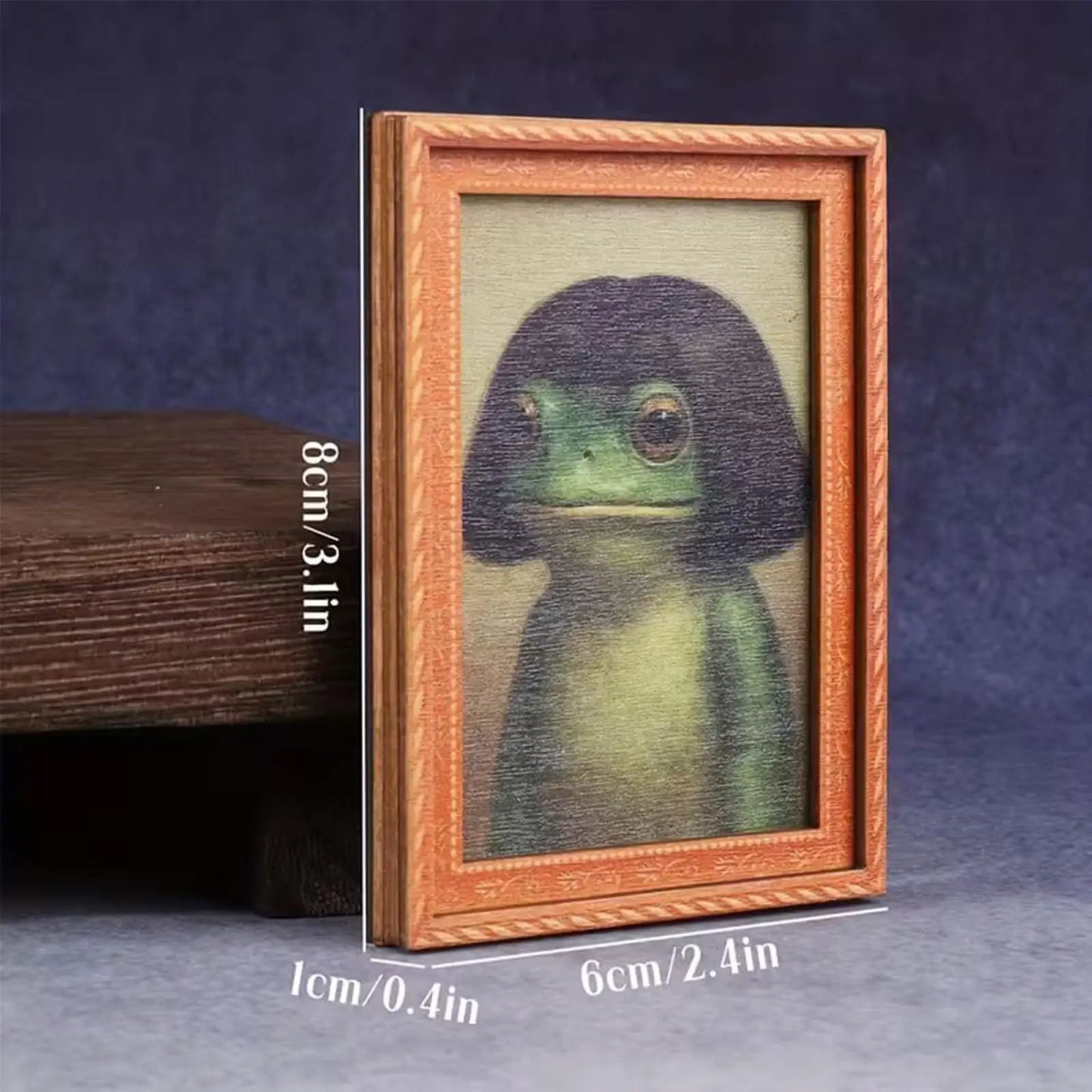 Funny Frog Fridge Magnet Cute frog Retro Refrigerator Decor Artistic Photo Framed Strong Refrigerator Magnets Small Ornament Peaceful Pleasures Health and Wellness