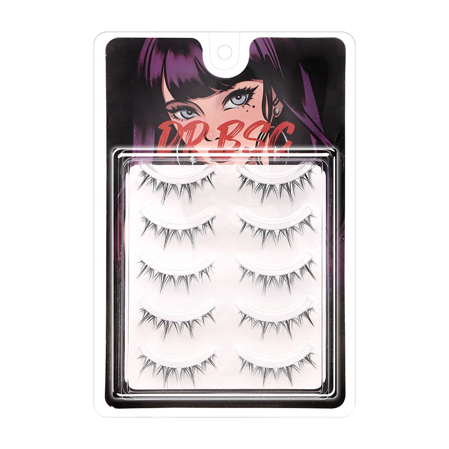 Manga Cosplay Wispy False Eyelashes – 5 Pairs Cluster Lashes False Eyelashes Peaceful Pleasures Health and Wellness style 5