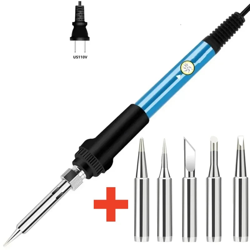 60W Adjustable Soldering Iron | 110V/220V CE Certified SLADE Peaceful Pleasures Health and Wellness 110V US package