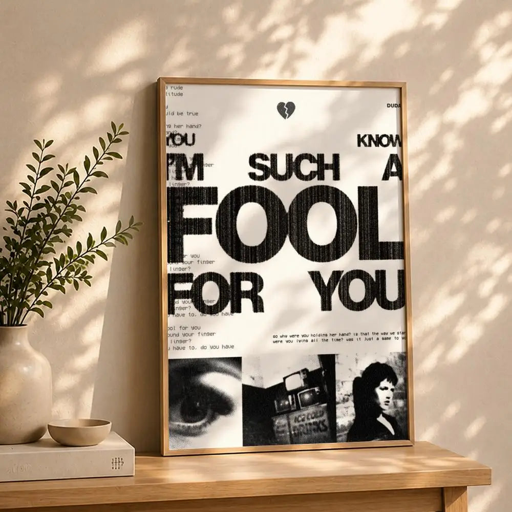 Band T-TV GirlS Poster HD Self Adhesive Waterproof Wall Art Ideal for Home Office Dorm Bedroom Great Gift Peaceful Pleasures Health and Wellness White11 40X50cmNoframe