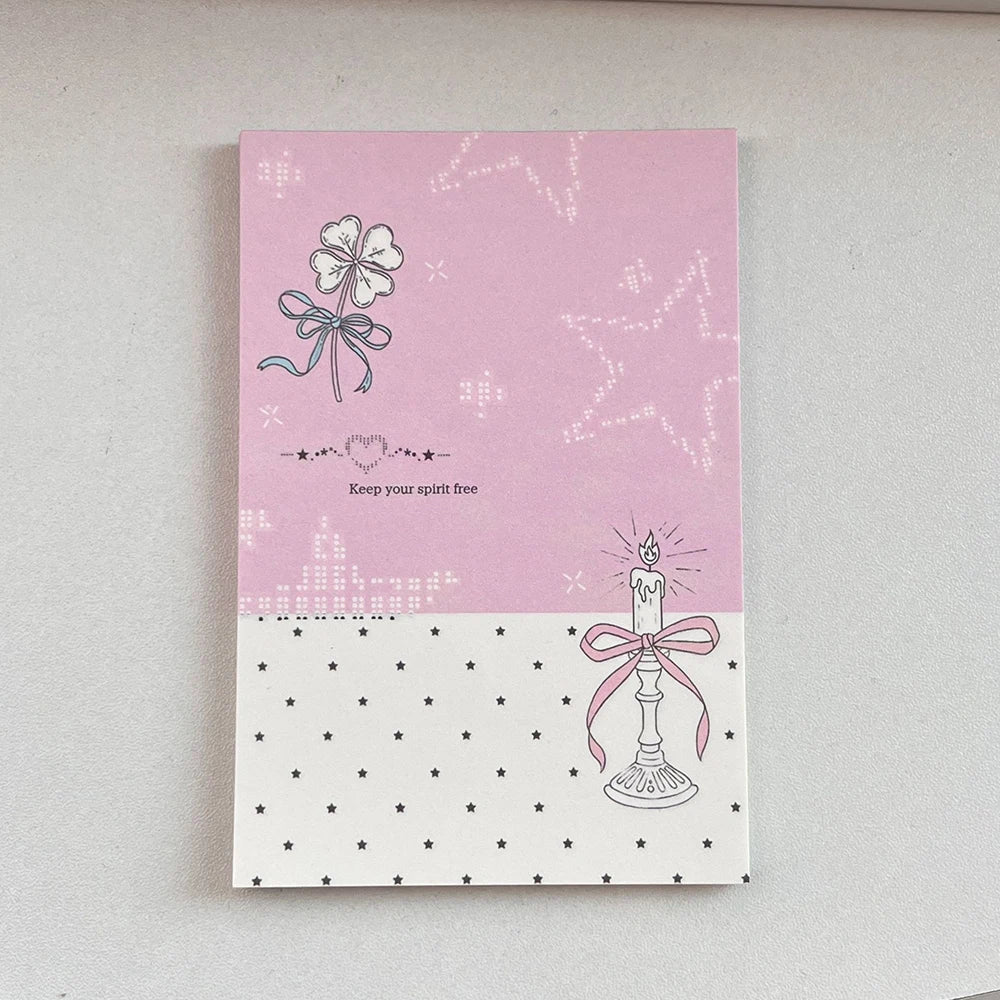 50 Sheets Lucky Angel A7 Memo Book Appearance Ins Non Sticky Portable