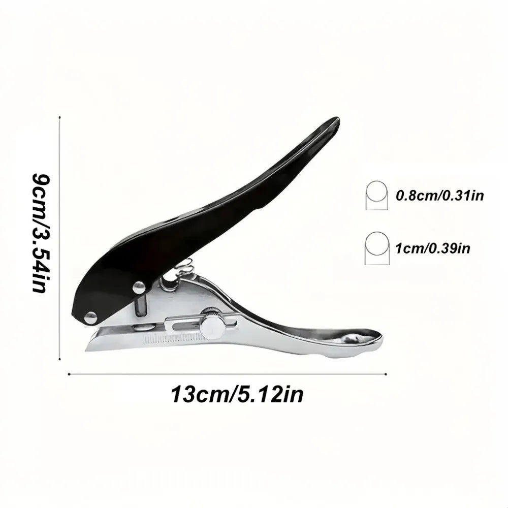 Spring-Loaded Carpentry Single Hole Puncher Manual Hole Card Woodworking Punching Pliers Nail Hole Professional Punching Tool Peaceful Pleasures Health and Wellness