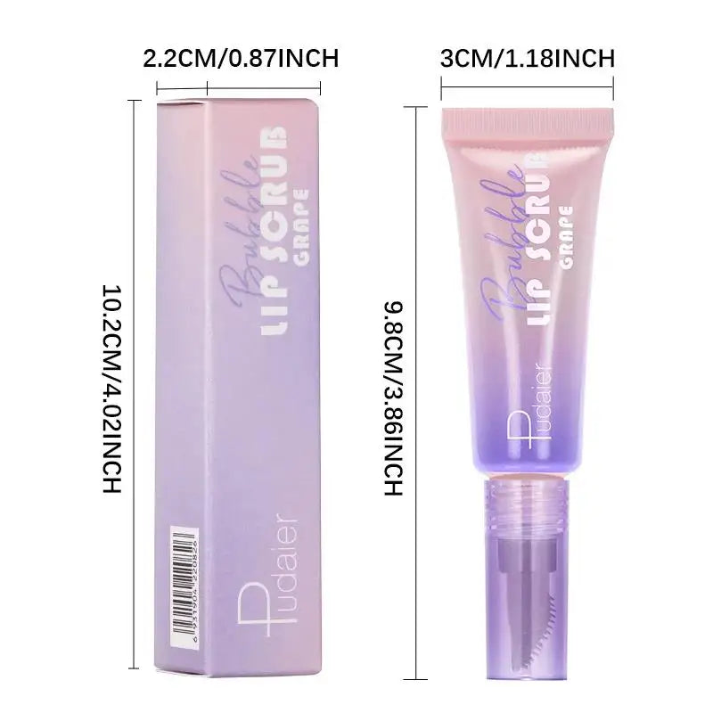 Pudaier Bubble Lip Exfoliator Foaming Scrub & Night Balm