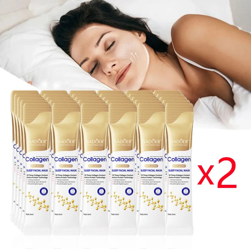 SADOER Collagen Sleeping Face Mask 30pcs – Hydrating & Firming