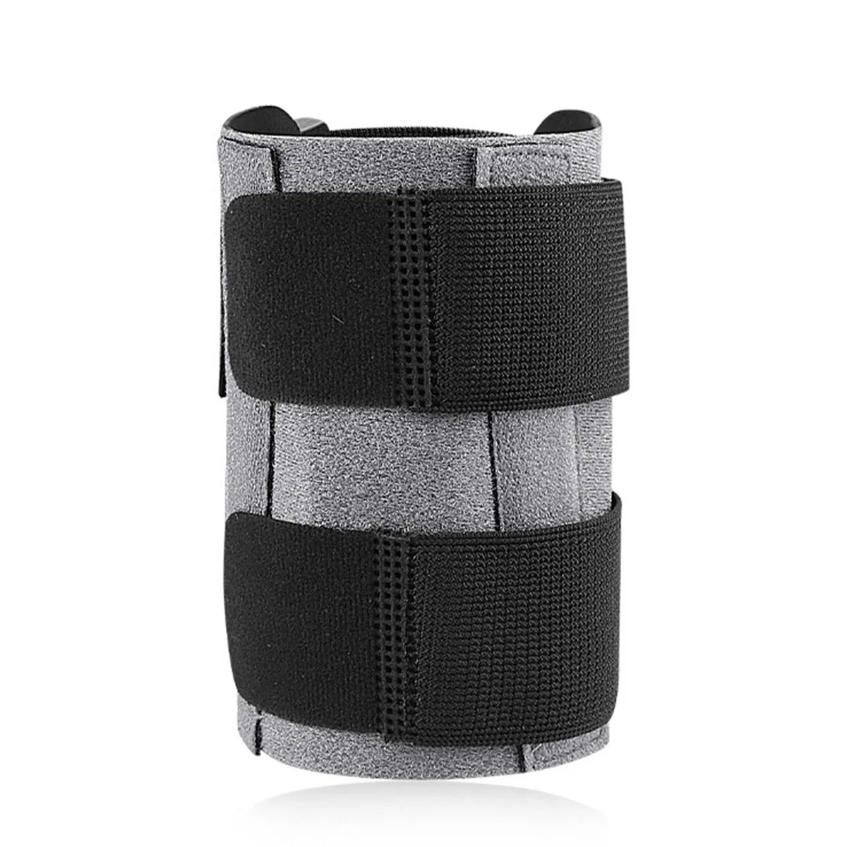 One Piece Adjustable Ischium Guard Leg Cover Detachable Pressure Pad Running Cushion Aluminum Plate Fixed Support Guard Peaceful Pleasures Health and Wellness Dark Gray