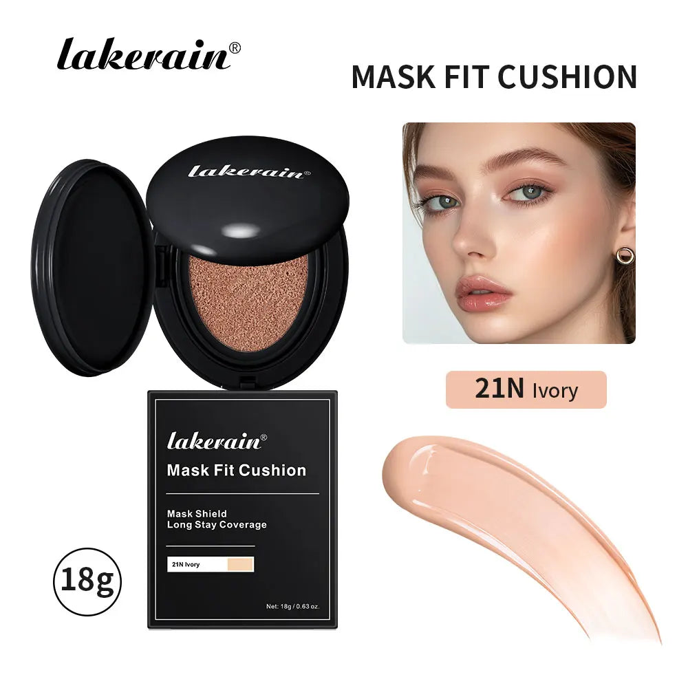 Mask Fit Cushion Foundation Natural Moisturizing Concealer Whitening Oil-control Women Base Long-lasting Makeup Korean Cosmetics Peaceful Pleasures Health and Wellness 21N Ivory