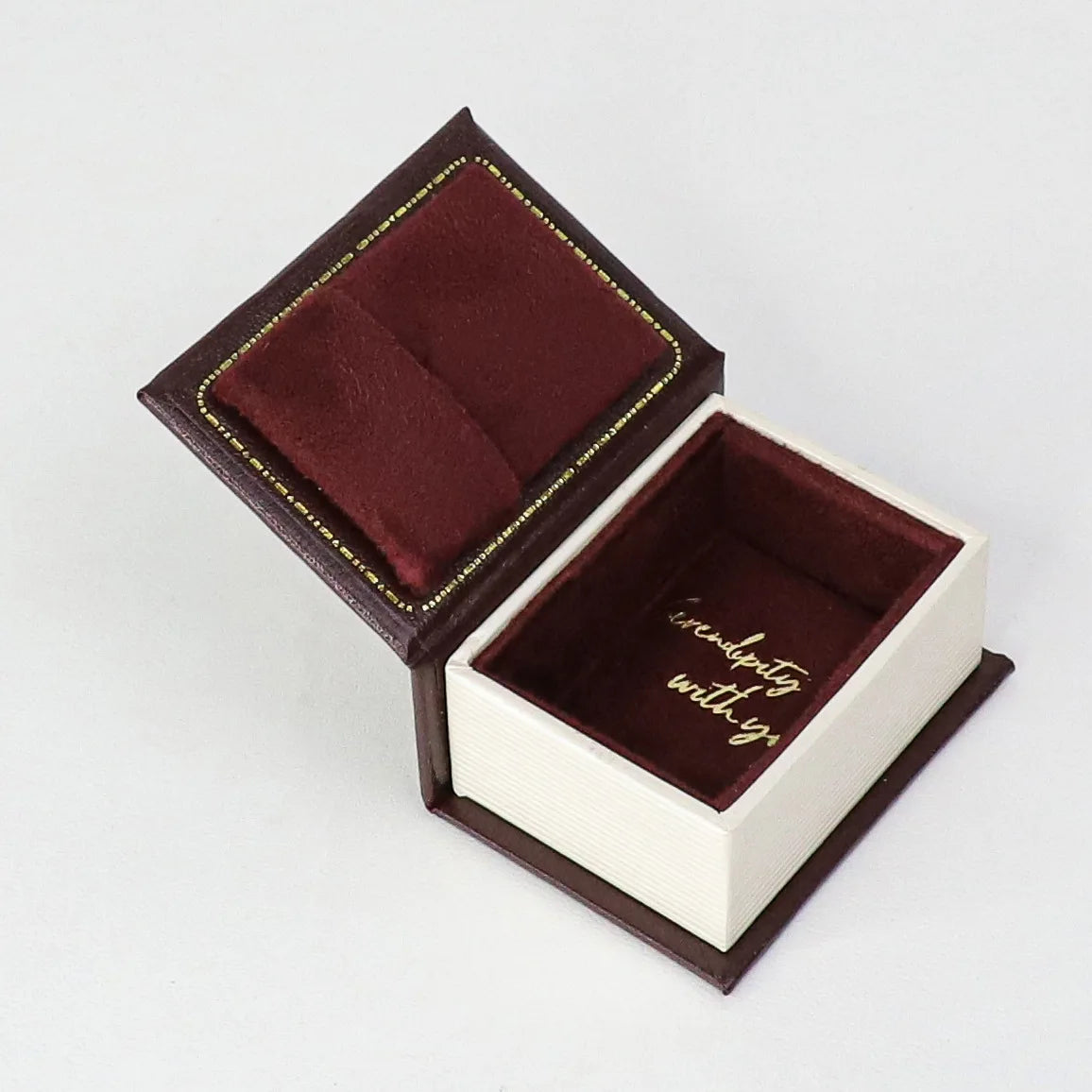 Vintage Mini Jewelry Book Boxes Ring Pendant Storage Boxes Small Ring Boxes Little Red Book Jewelry Box Jewelry Boxes Practical Peaceful Pleasures Health and Wellness burgundy