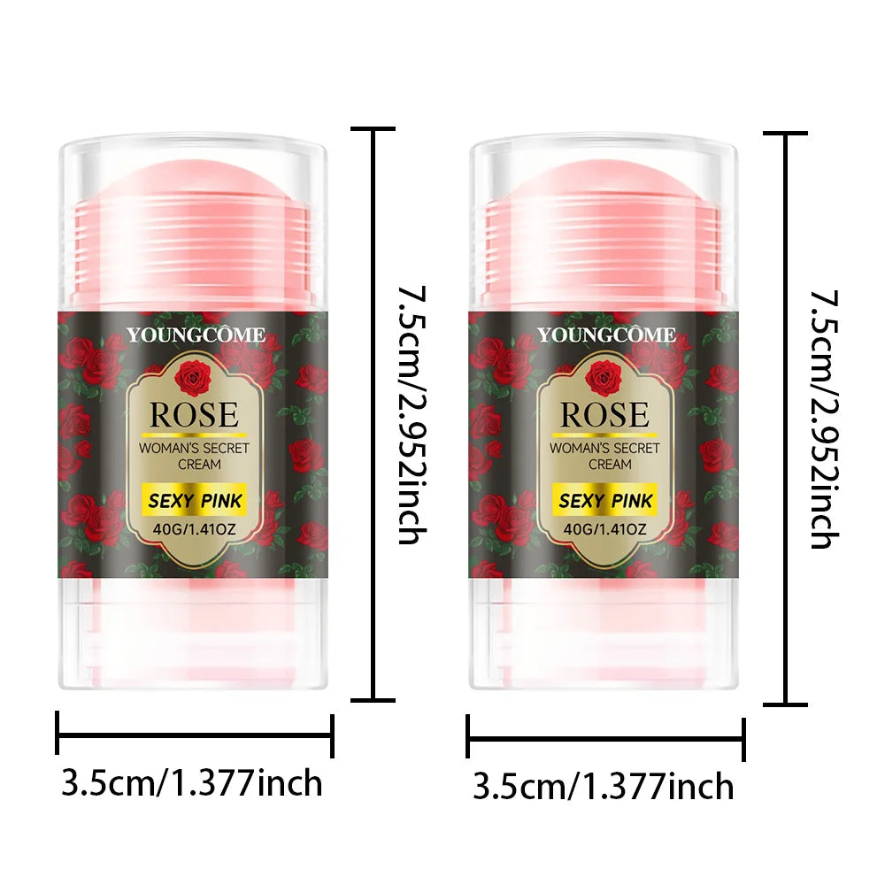 YOUNGCOME Rose Moisturizing Cream Stick – Dry Face & Body Care Moisturizing Cream Stick Peaceful Pleasures Health and Wellness 2PCS