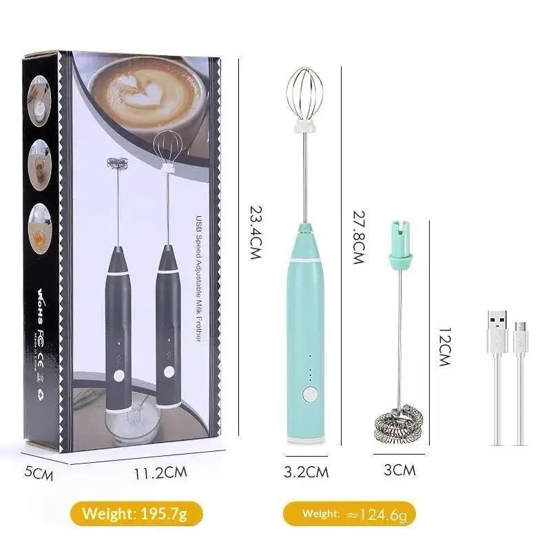 Rechargeable Electric Egg Beater | 3-Speed Cordless Whisk