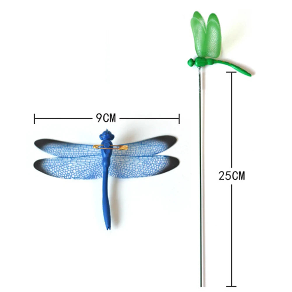 Simulation Dragonfly Stakes Waterproof Garden Decoration Patio Home
