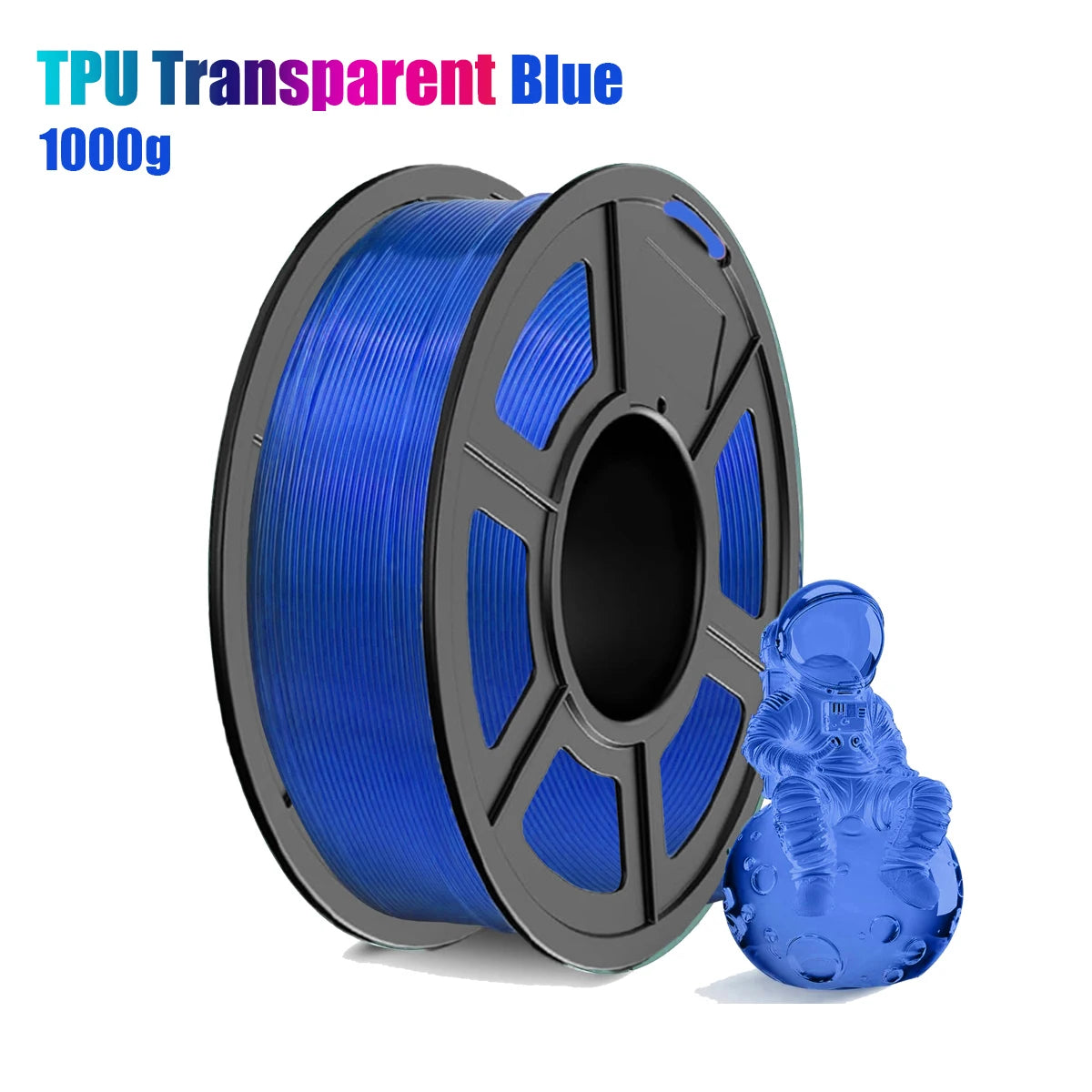 DINGSUN 3D 1.75mm TPU Filament 95A Transparent | ±0.03mm
