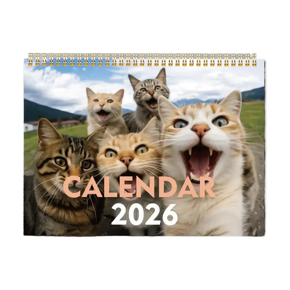 2026 Medieval Cat Mindful Magic Wall Calendar 12 Months Daily Weekly Monthly Agenda Schedule Organizer Planner Home Office Decor Peaceful Pleasures Health and Wellness 04