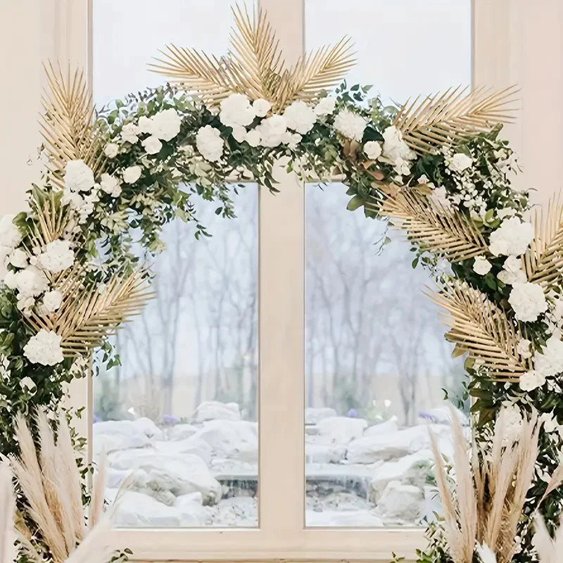 Golden Artificial Palm Leaves – Wedding, Sukkot & Holiday Decor