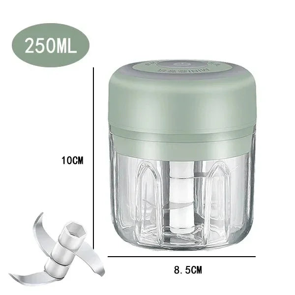 Mini Electric Garlic Chopper USB Rechargeable 100/250ml