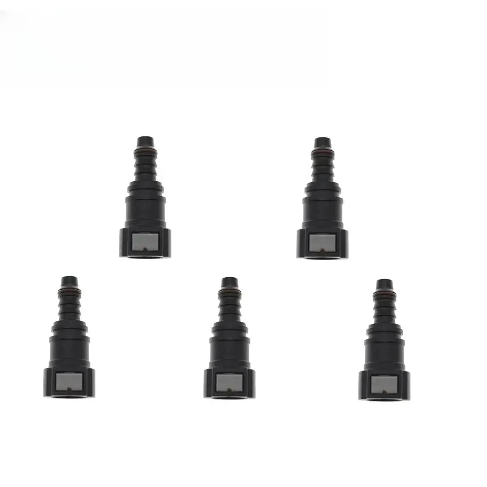 2/5/10 New ID8 9.89 Car Fuel Line Hose Coupler Nylon Quick Release Connect Connector Rubber Fuel Line Hose Coupler Car Tools Peaceful Pleasures Health and Wellness 5PCS