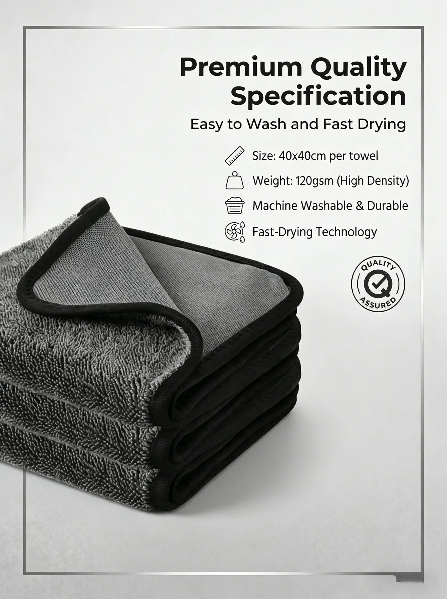Kitchen Cleaning Towel Double-Sided Ultra Absorbent Lint-Free Oil Stain Remover Reusable Dish Cloth for Countertop Glass Peaceful Pleasures Health and Wellness