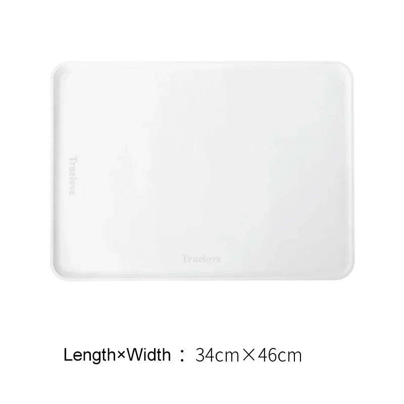 Truelove Silicone Pet Feeding Mat – Waterproof & Non-Slip TLX3111 Peaceful Pleasures Health and Wellness White 46-34CM China Mainland