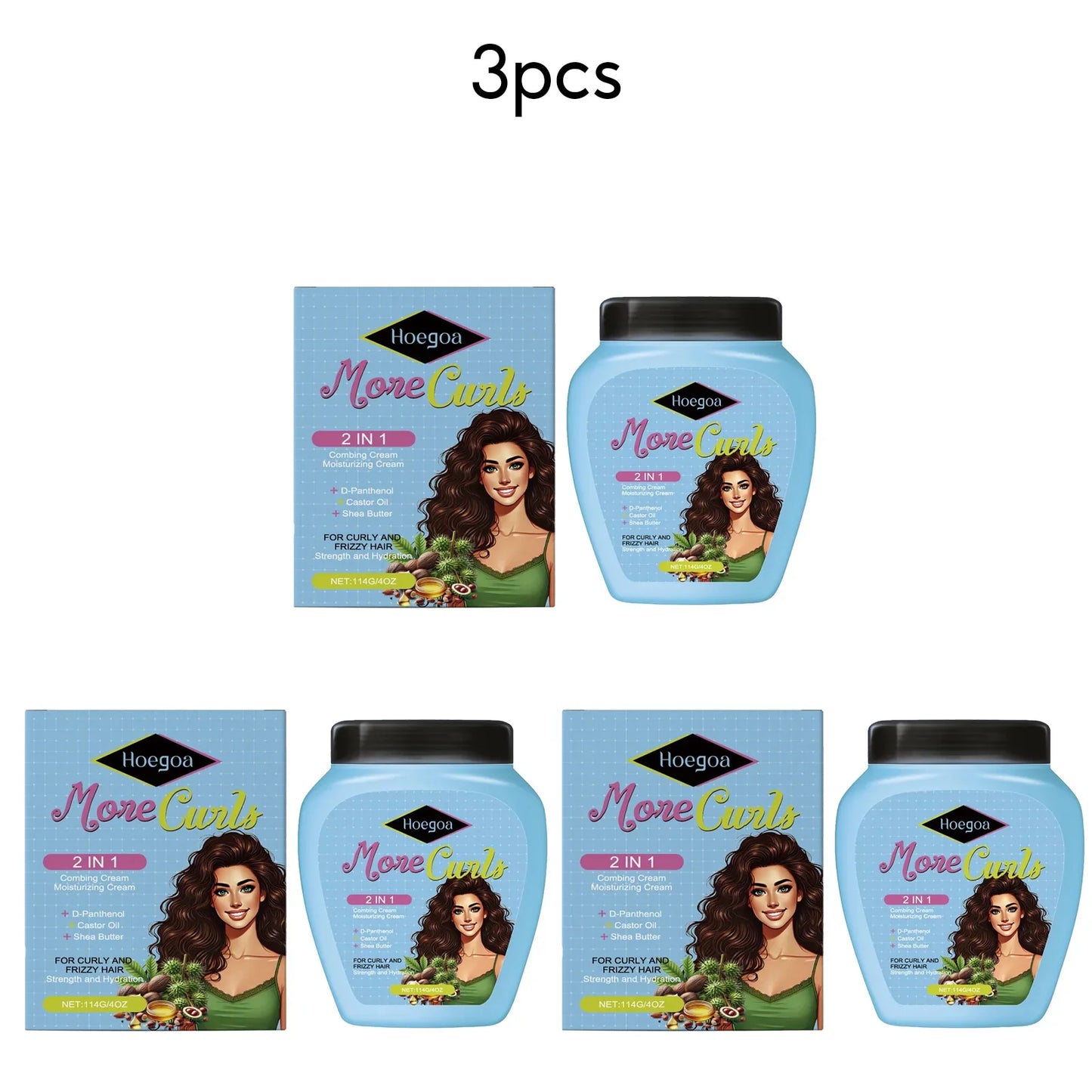 HOEGOA Combing Cream – Frizzy Curly Hair Repair Conditioner