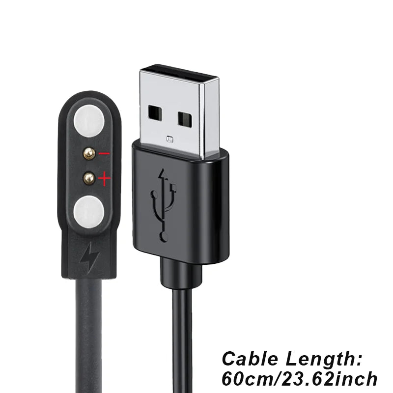 Magnetic USB Charger Cable for HAYLOU Watch 2 Pro & Solar Lite Peaceful Pleasures Health and Wellness