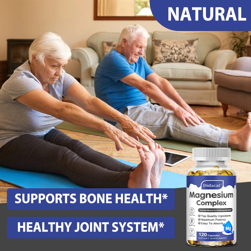 Magnesium Glycinate 500mg High Potency | 120 Capsules Non-GMO