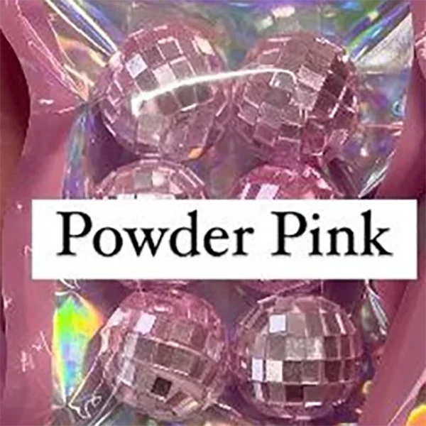6-Pack Mini Disco Balls Silver Pink Glitter Party Decor