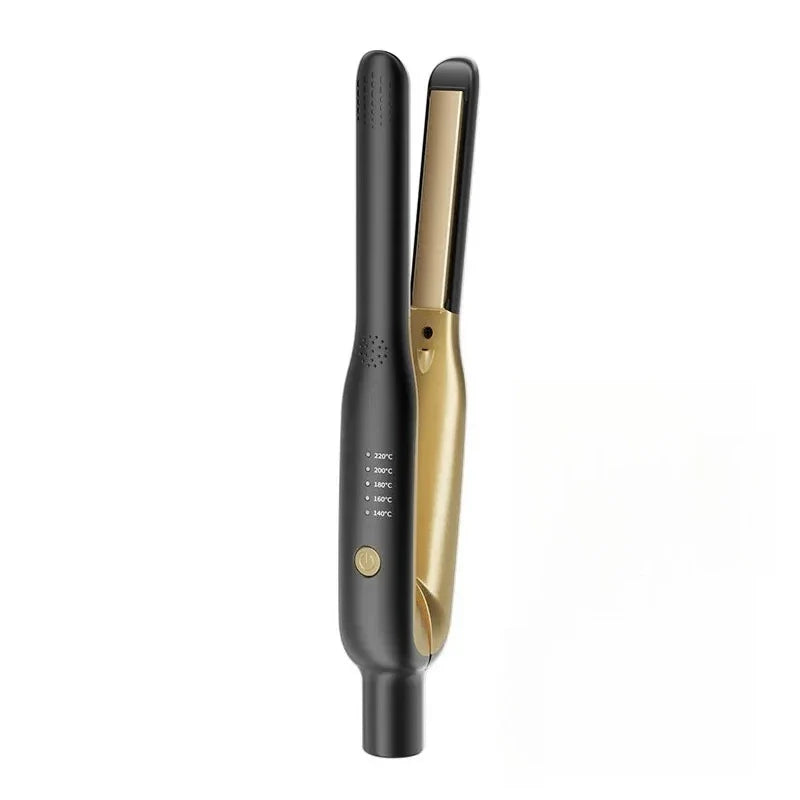 URGGU 2-in-1 Mini Ceramic Hair Straightener & Curler Flat Iron