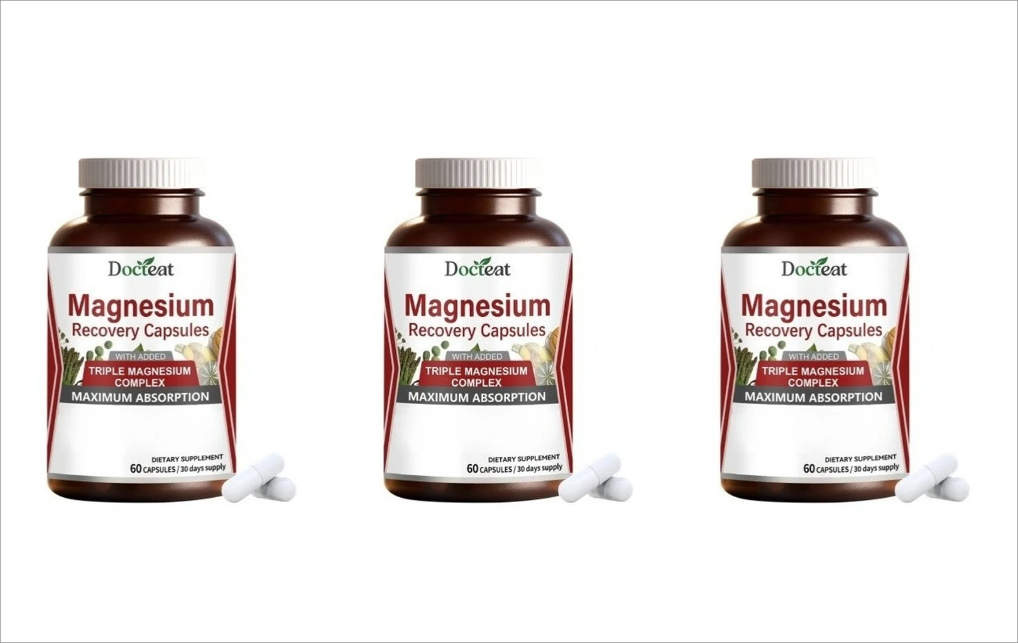 Triple Magnesium Complex Capsules – Energy, Calm & Sleep