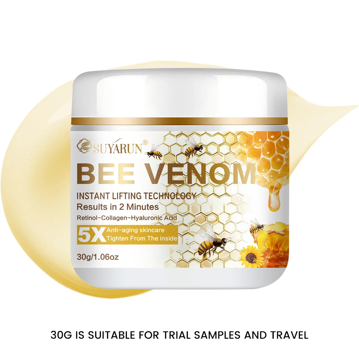 SUYARUN Retinol & Hyaluronic Acid Honey Firming Cream - Anti-Aging, Moisturizing & Skin Tightening - Best Seller. Peaceful Pleasures Health and Wellness 30g