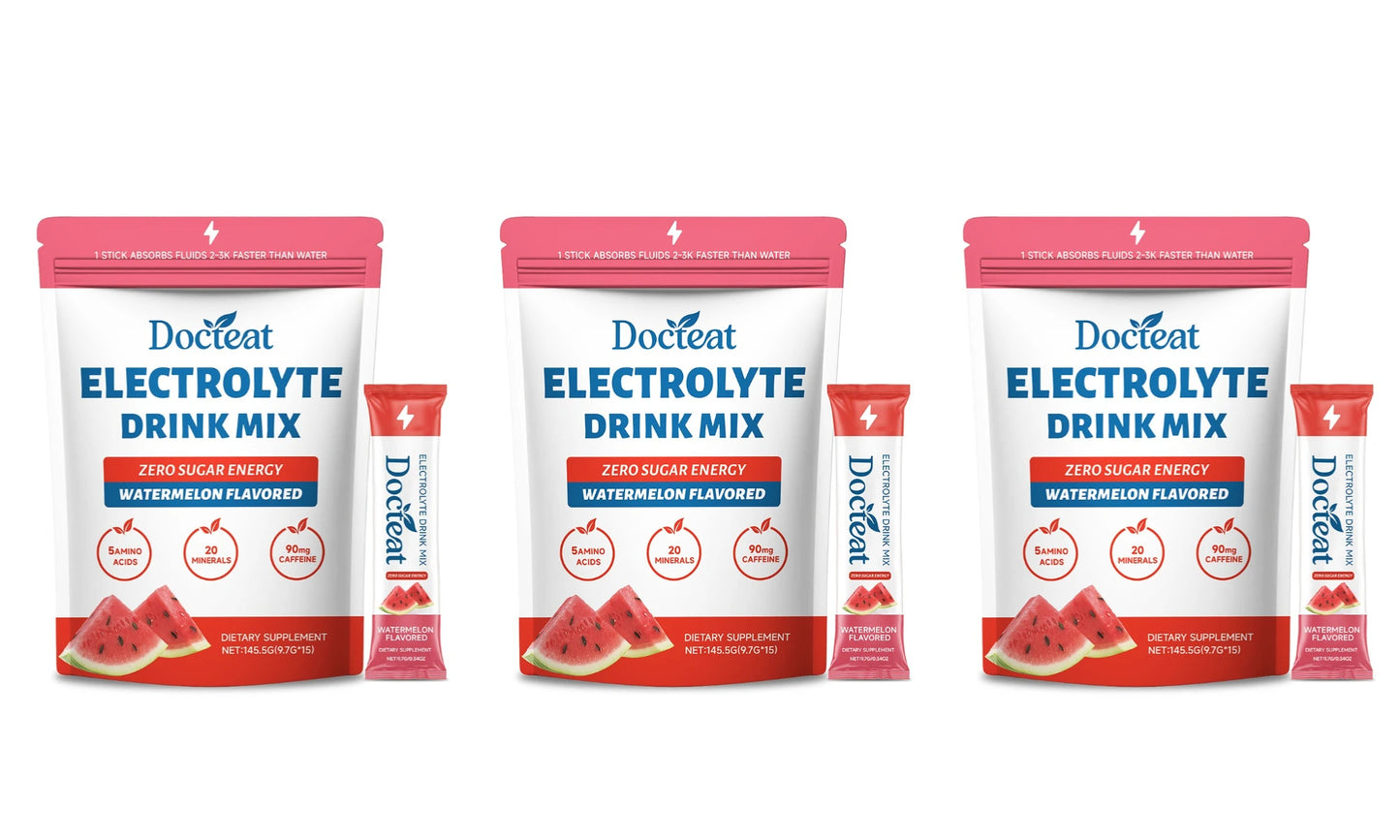 Zero Sugar Electrolyte Drink Mix Watermelon | 15 Sticks
