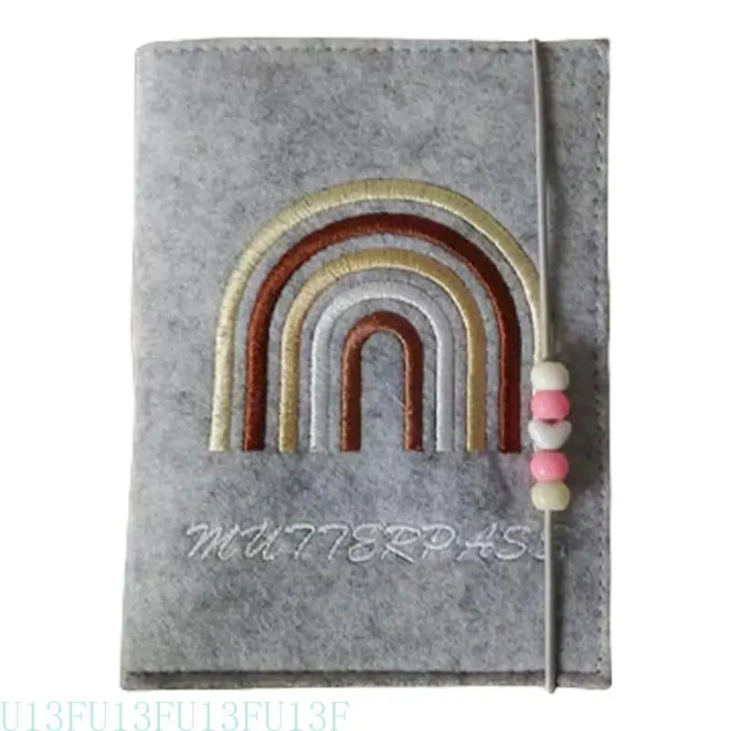 Felt Maternity Card Holder & Insurance Sleeve with Pocket