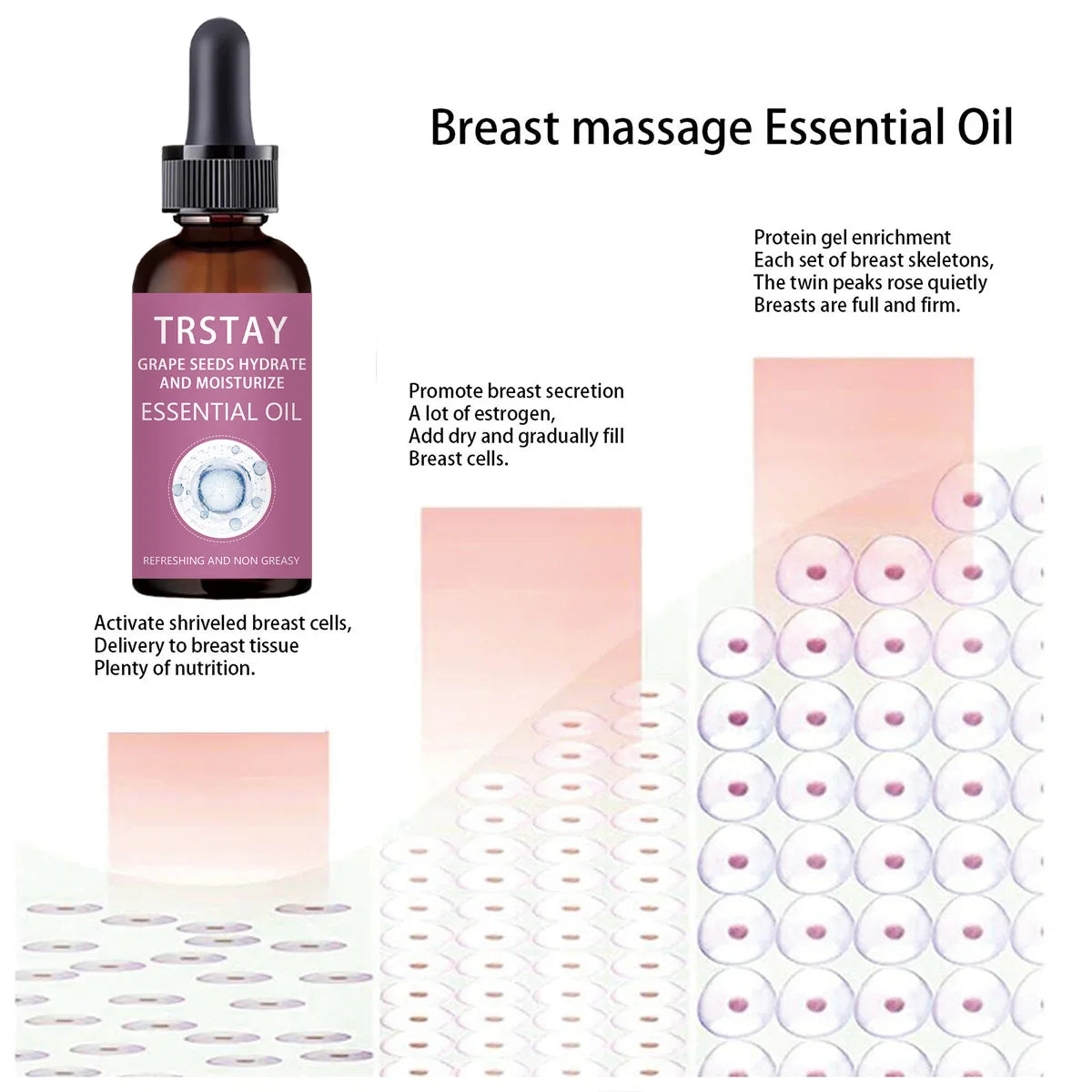 TRSTAY Breast Firming Massage Oil – Smoothing Body Oil